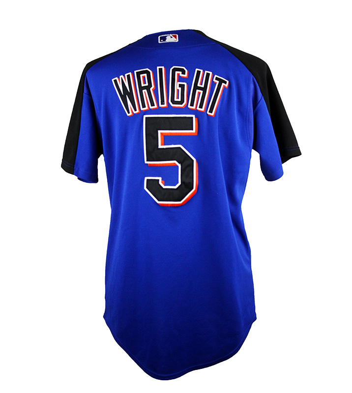 David Wright #5 - Game Used Mother's Day Jersey - Mets vs. Padres - 5/8/16