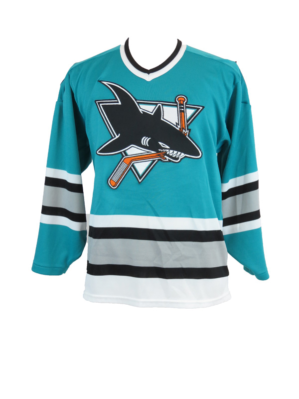 Vintage San Jose Sharks Turquoise CCM Hockey Jersey