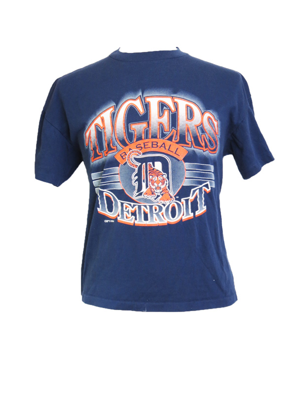 Vintage Detroit Tigers Navy Blue T-shirt - 5 Star Vintage