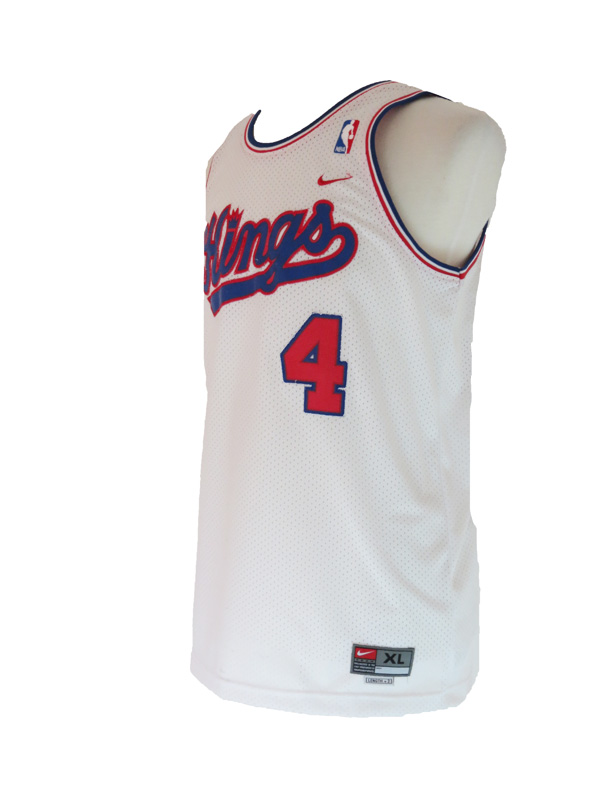 New Vintage Y2K Mens Nike Team Sacramento Kings Gray T Shirt Jersey Webber  Sz XL