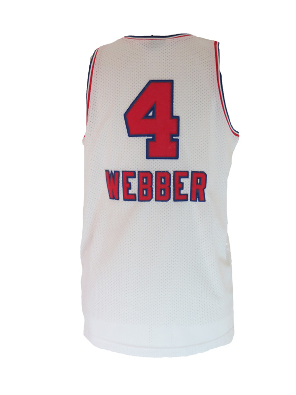 Vintage White Sacramento Kings Nike Chris Webber #4 NBA Basketball Jersey  XXL 56