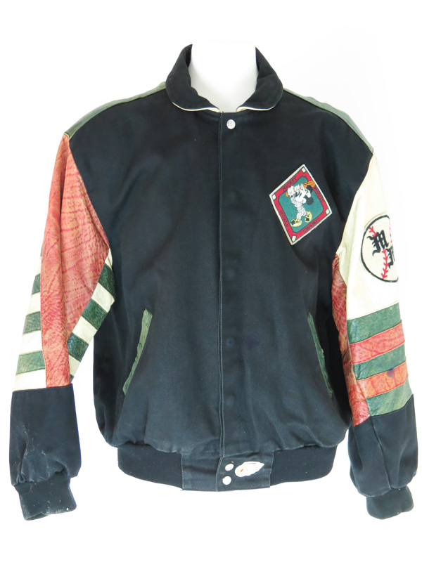 Jeff Hamilton Mickey Mouse Baseball Leather Denim Jacket - 5 Star Vintage
