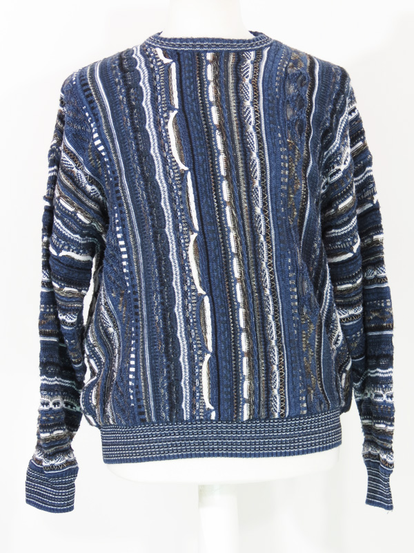 Vintage Coogi Style Blue Sweater - 5 Star Vintage