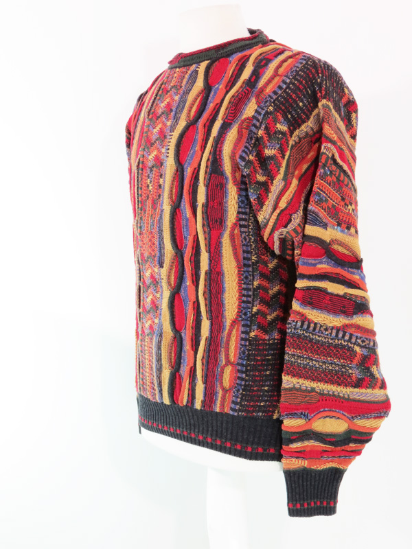 Vintage Orange Coogi Style Sweater - 5 Star Vintage