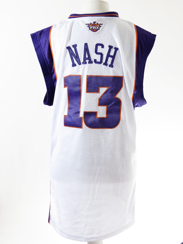 Vintage Mens Medium Phoenix Suns Steve Nash Jersey Reebok Purple White Size  56