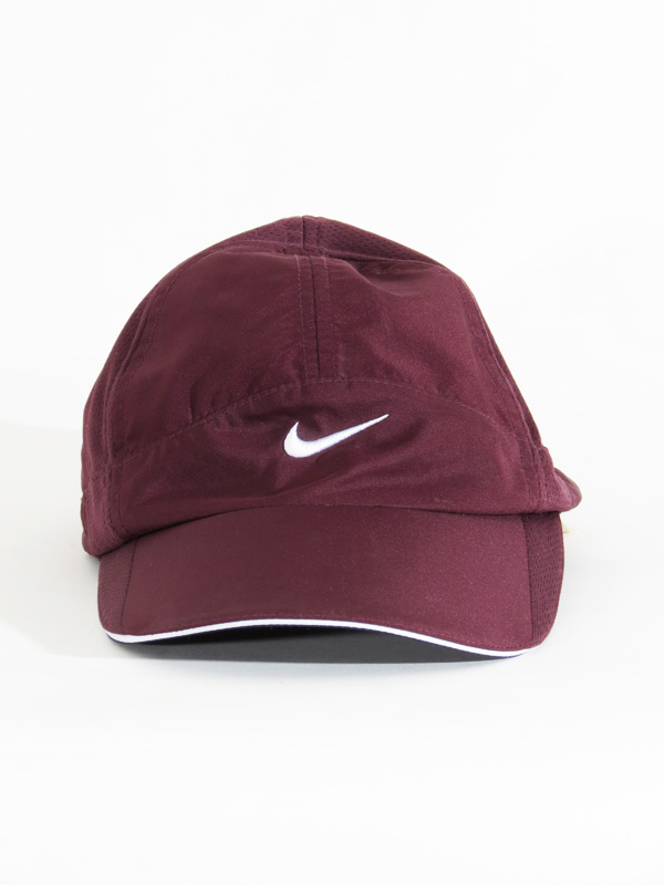 Burgundy Nike Fit Dry Strap Back Hat - 5 Star Vintage