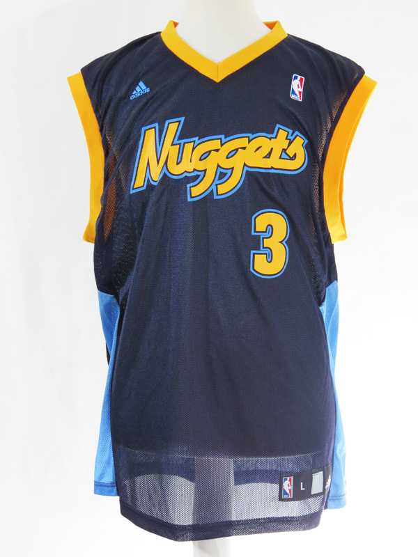 YOUTH NBA DENVER NUGGETS ALLEN IVERSON #3 ADIDAS JERSEY KIDS SIZE