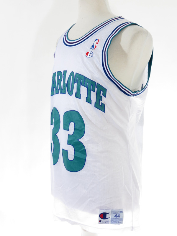 90's Alonzo Mourning Charlotte Hornets Champion NBA Jersey Size 48 – Rare  VNTG