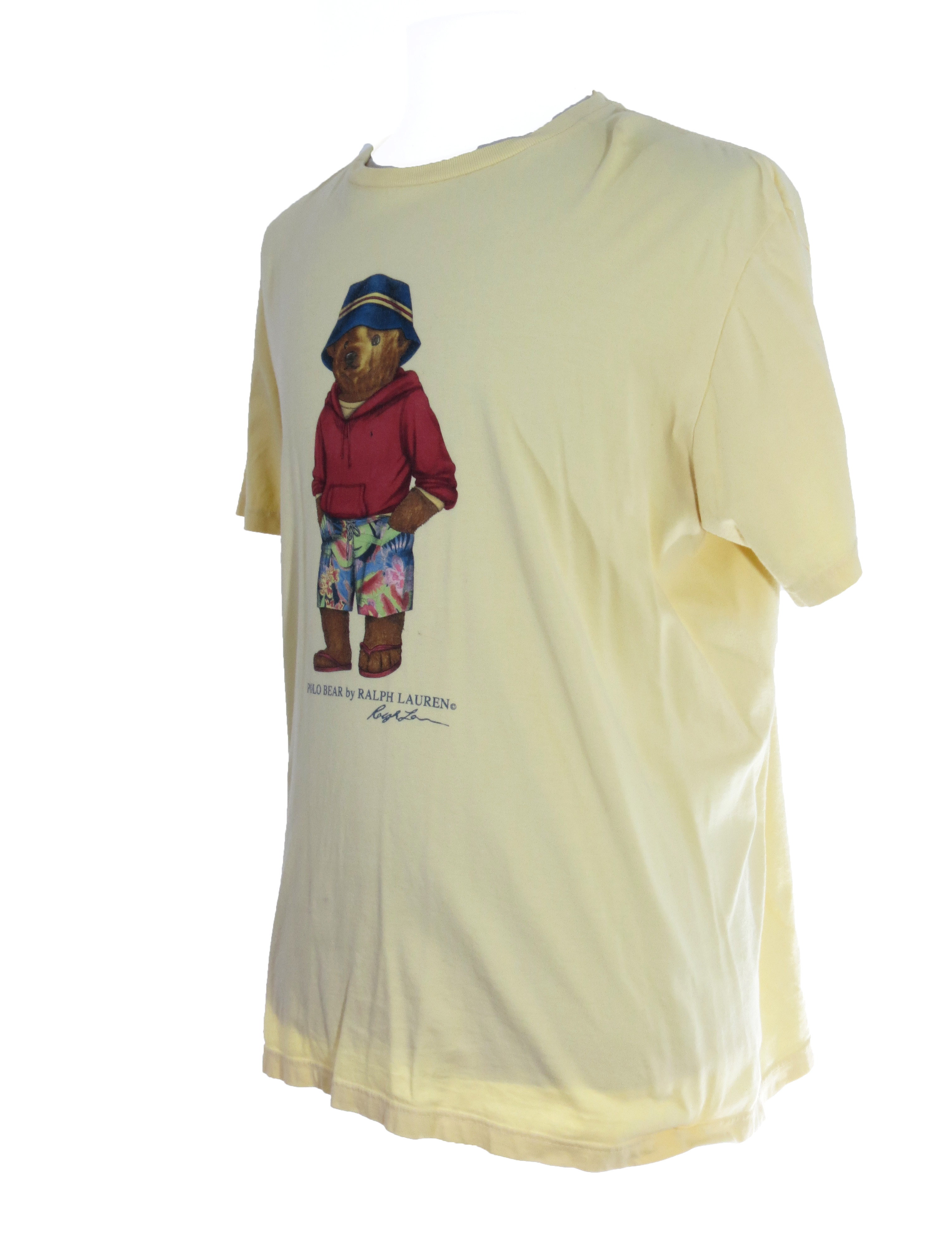 Polo Ralph Lauren Polo Bear Yellow T-Shirt - 5 Star Vintage3000 x 4000