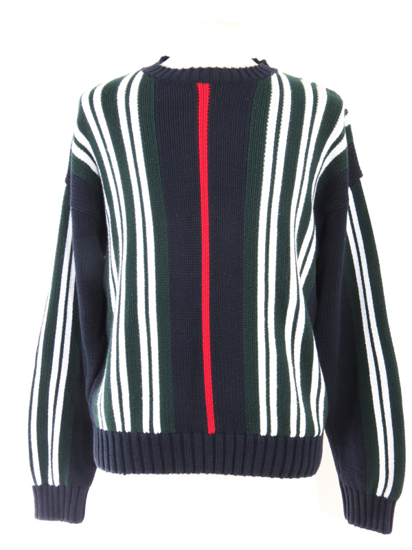 Tommy Hilfiger Blue Striped Knitted Sweater - 5 Star Vintage