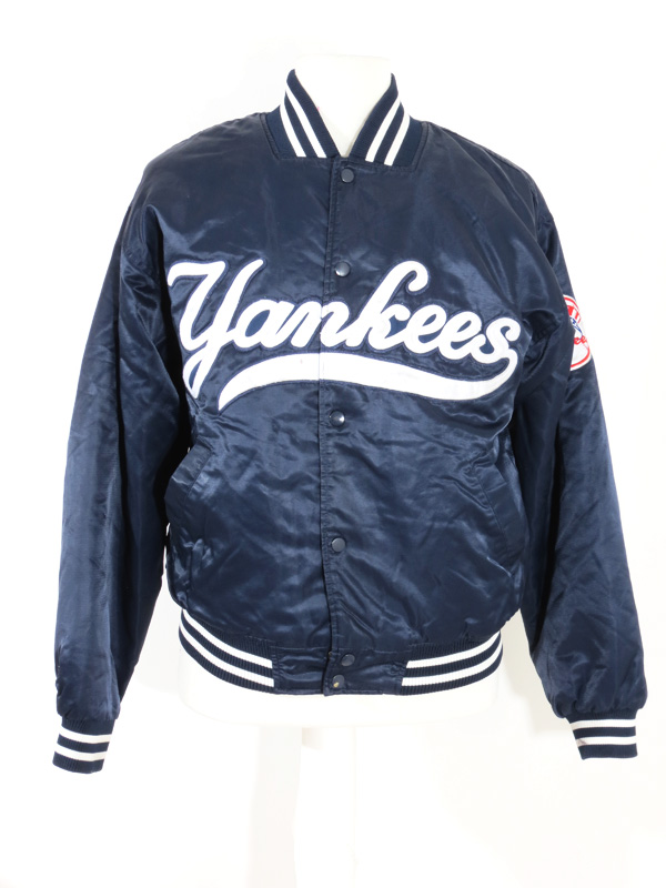NY Yankees Majestic Satin Button Up Jacket - 5 Star Vintage