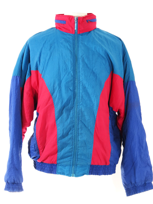 90s Adidas Blue Red Puffy Jacket - 5 Star Vintage