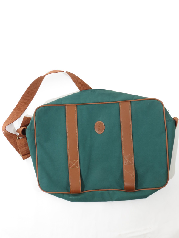 Vintage POLO RALPH LAUREN green plaid shoulder bag crossbody 90s