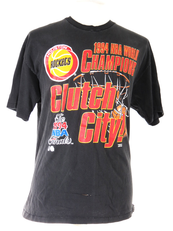 Vintage Houston Rockets 1994 NBA World Champions T Shirt Size L Gently Used