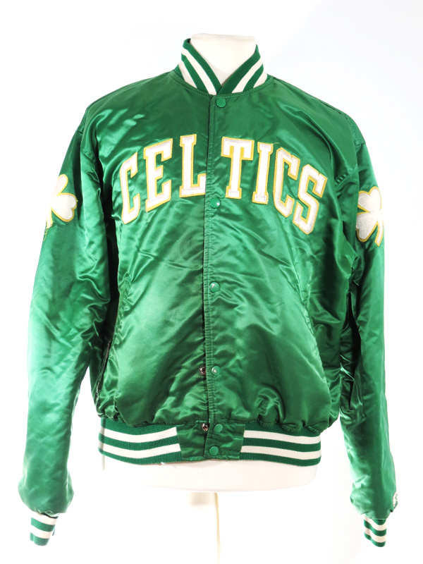 80s Boston Celtics Green Satin Starter Jacket - 5 Star Vintage