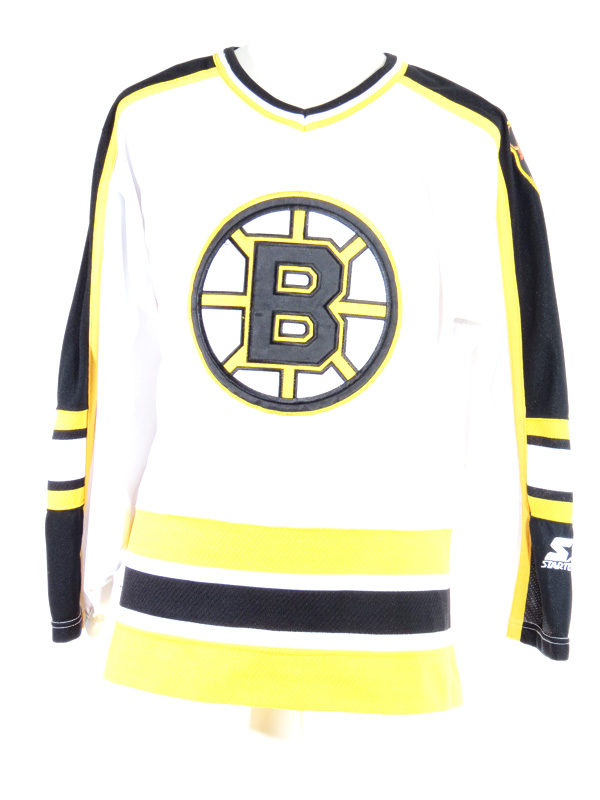 90s Boston Bruins Yellow Starter Hockey Jersey - 5 Star Vintage