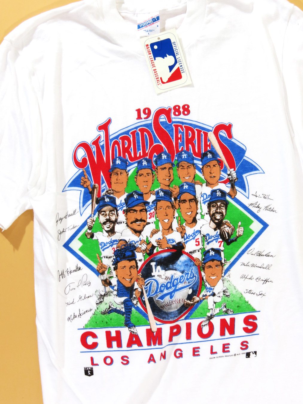 Los Angeles Dodgers Homage 1988 World Series Champions Tri-Blend T-Shirt -  Royal