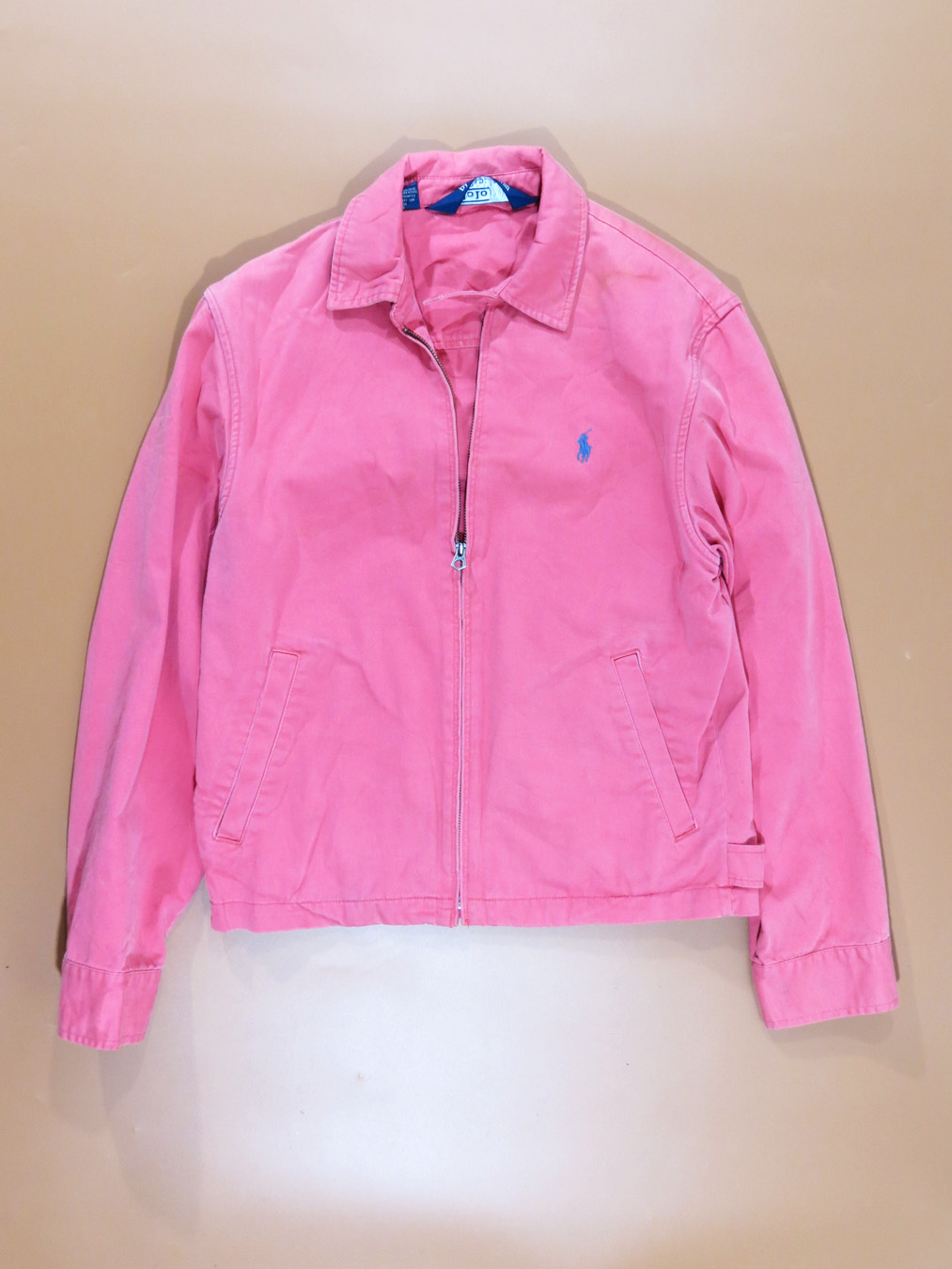 Polo Ralph Lauren Pink Khaki Zip Jacket - 5 Star Vintage