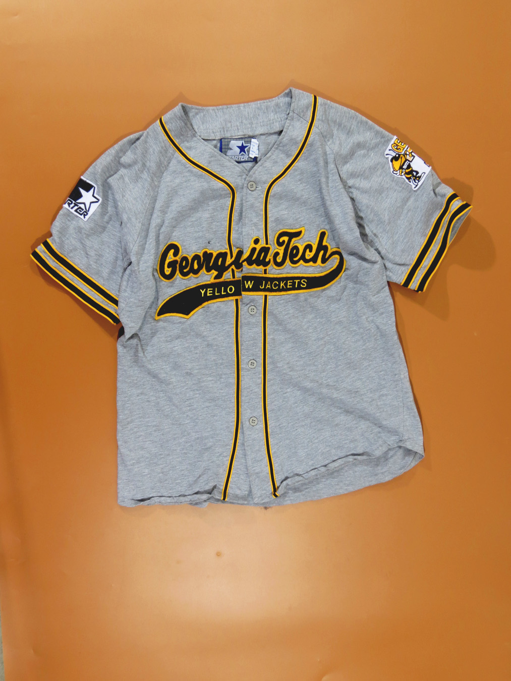 80s Georgia Tech Yellow Jackets Starter Baseball Jersey