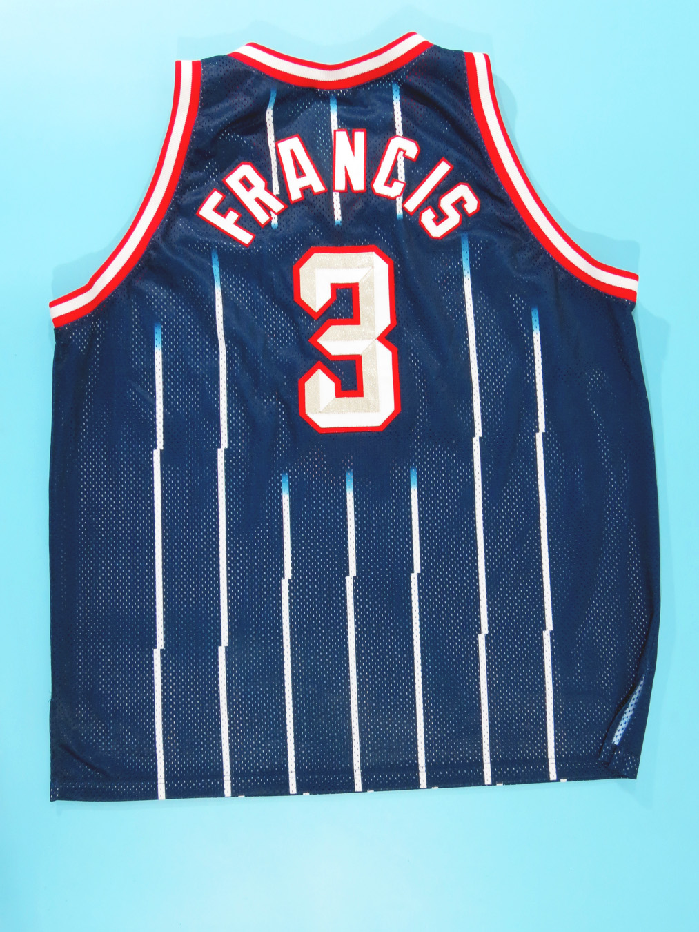 Vtg #3 STEVE FRANCIS Houston Rockets NBA Reebok Authentic Jersey