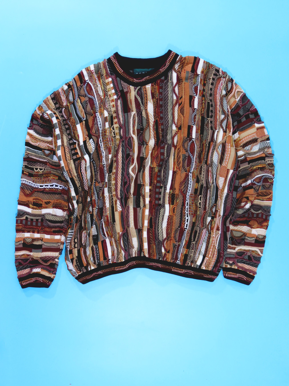 90s Coogi Style Knitted Tundra Sweater - 5 Star Vintage