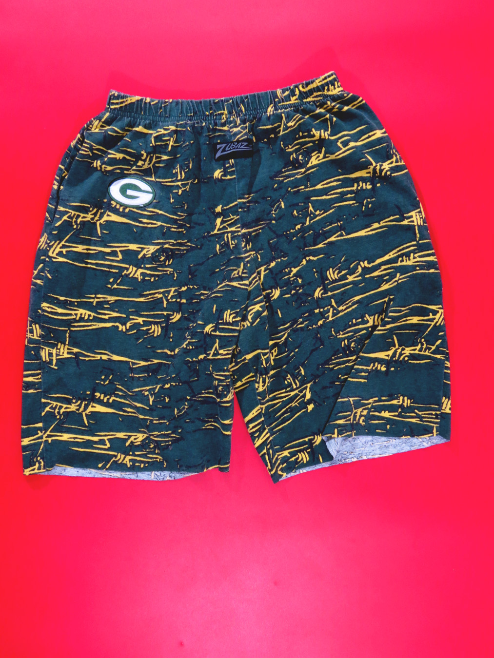 Vintage Green Bay Packers Zubaz Sweat Shorts - 5 Star Vintage