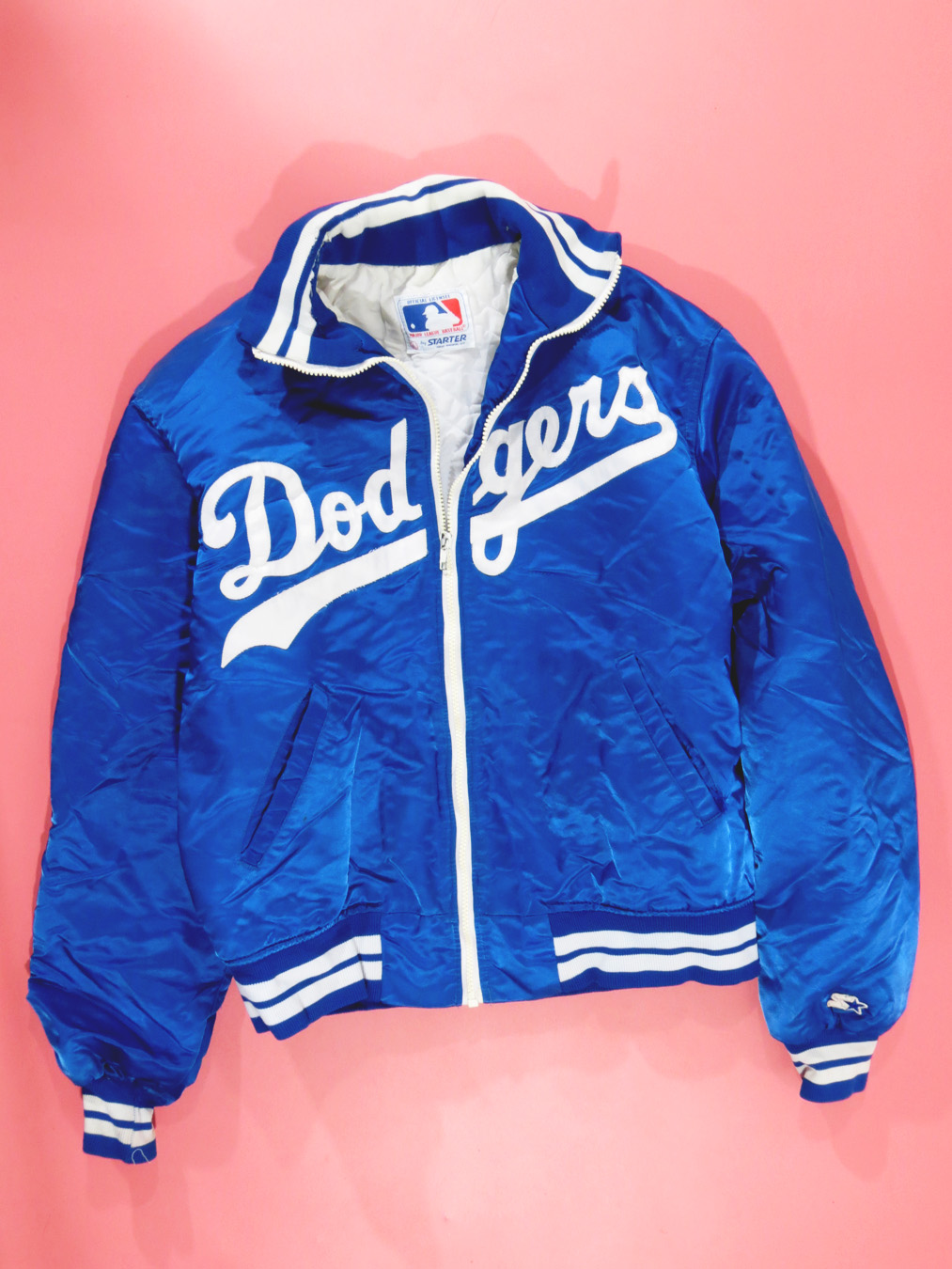 Vintage 80s-90's Starter Los Angeles Dodgers Satin Jacket - Large