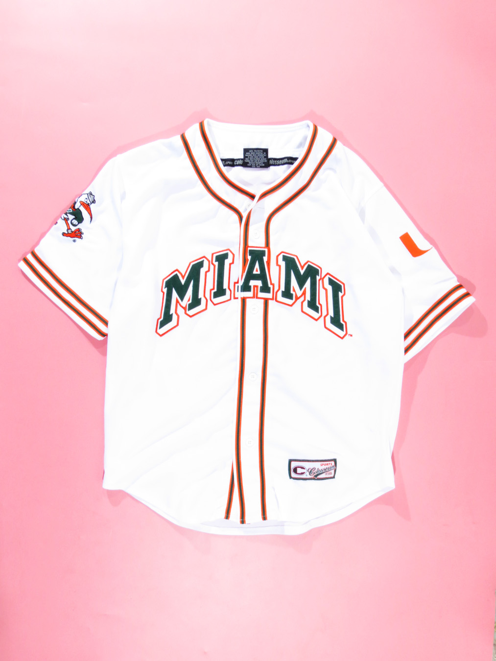 University of Miami Hurricanes Baseball White Jersey