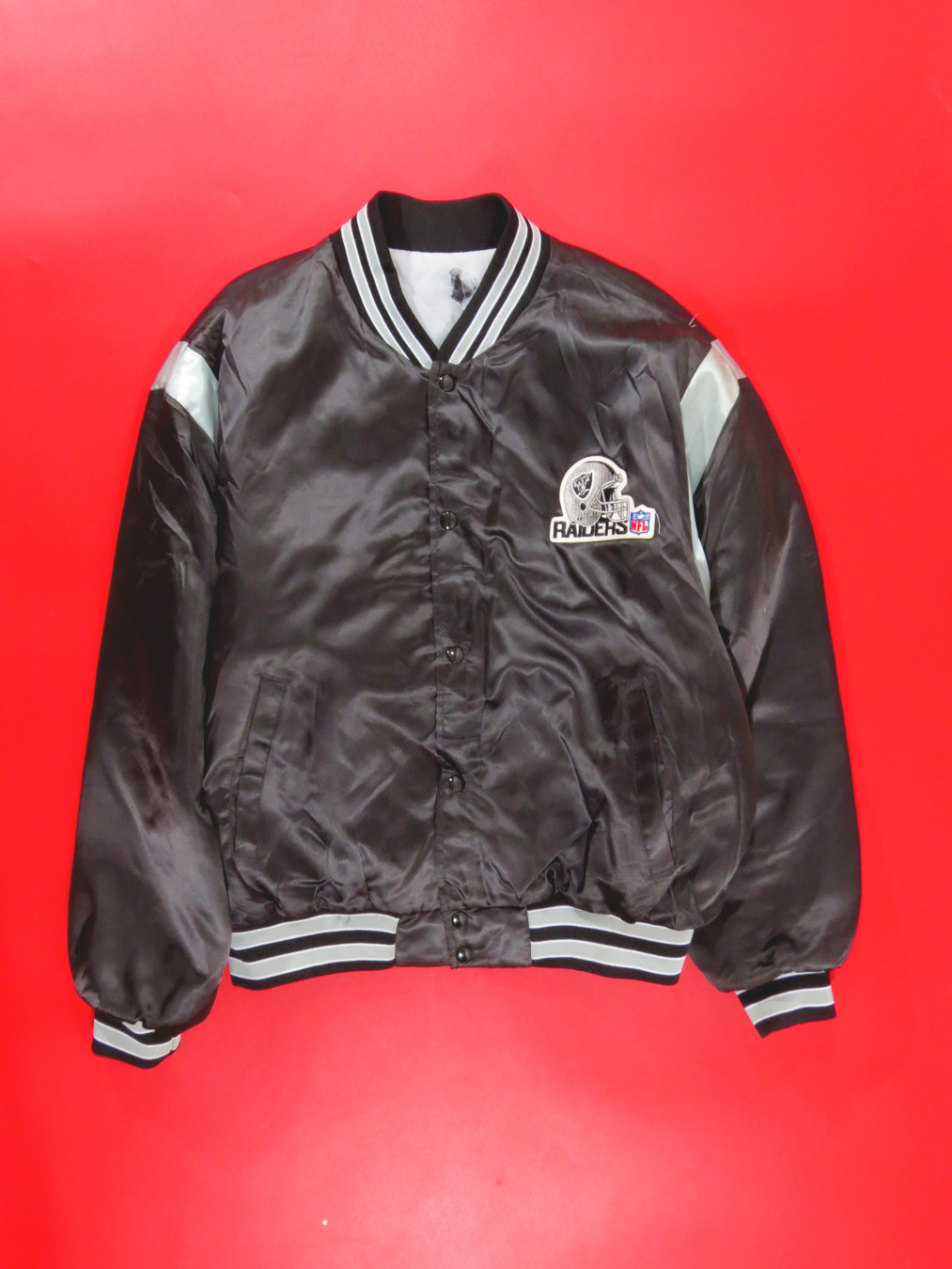 Rare Vintage 90s NFL Oakland Raiders Swingster Jacket Mens M Black