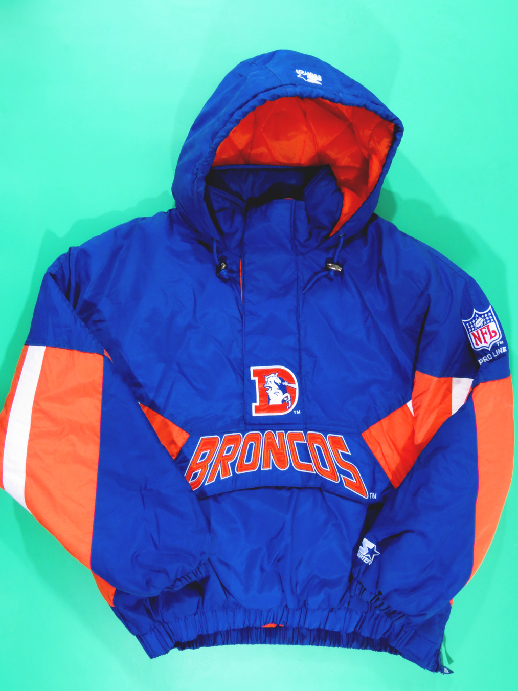 90s Denver Broncos Pocket Puffy Starter Jacket