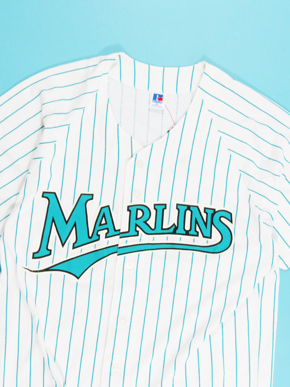 Vintage Florida Marlins Pinstriped MLB Jersey XL