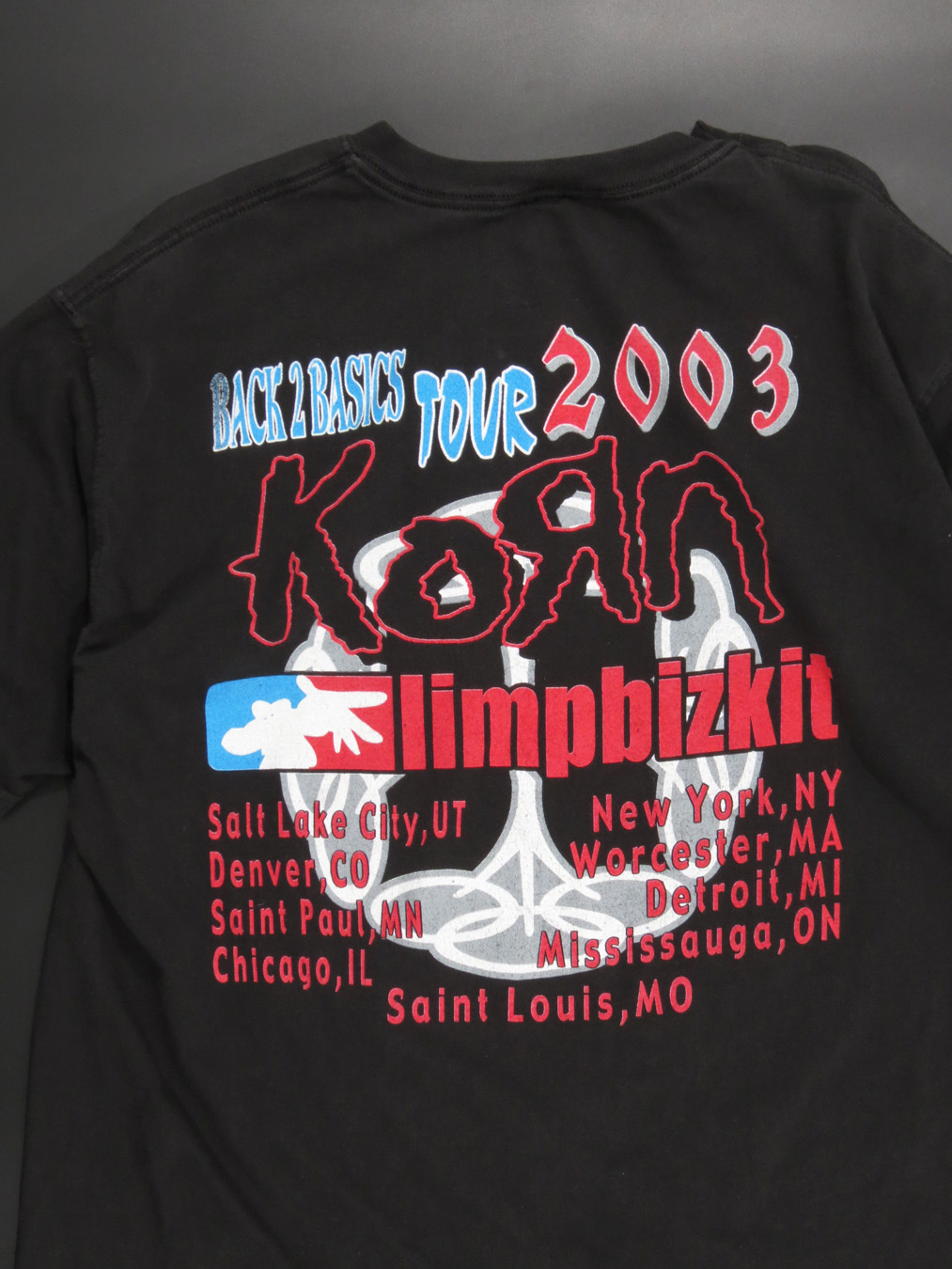 2003 Korn Limp Bizkit Back2Basics Tour T-Shirt