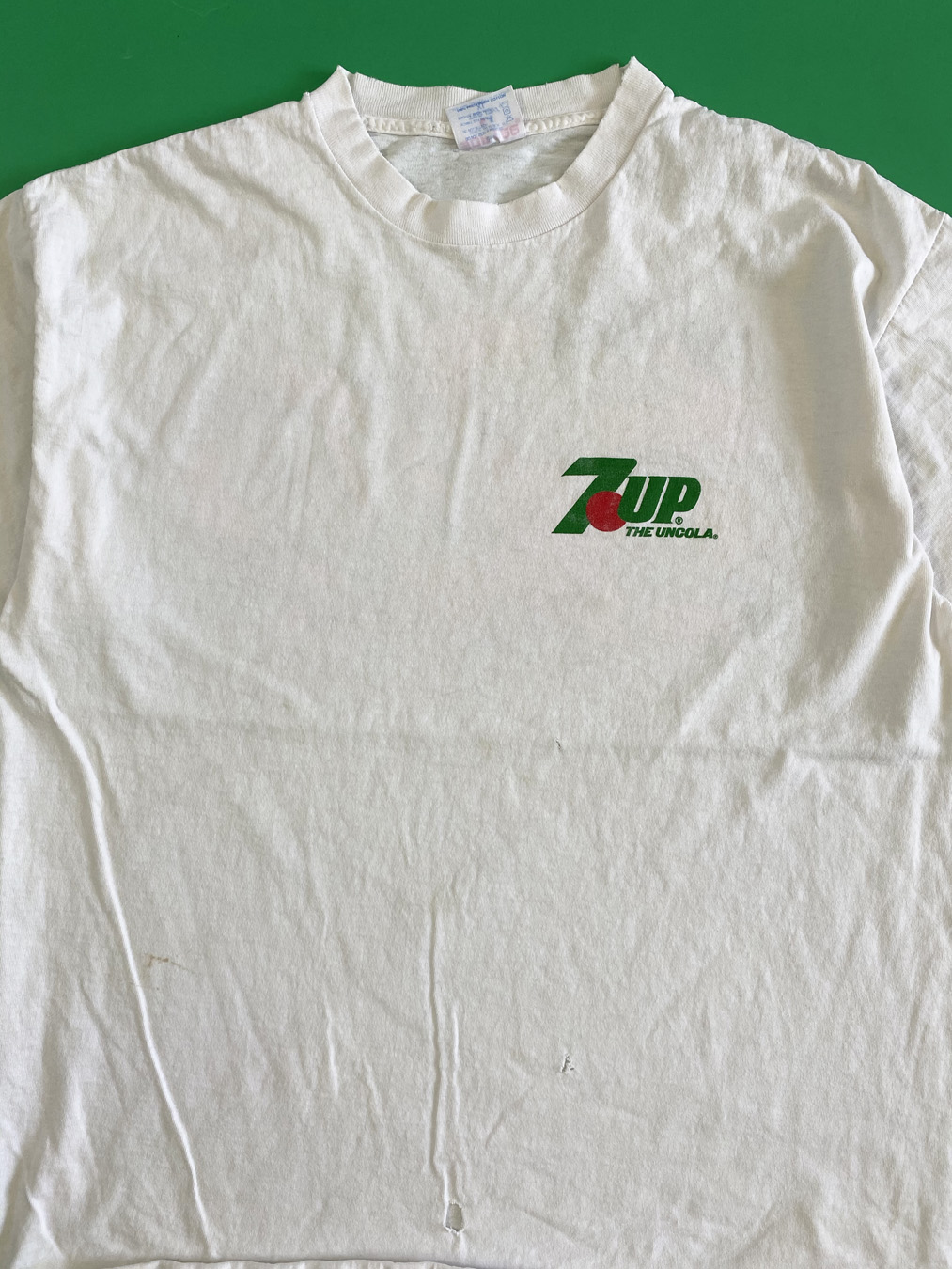 1991 7up Uncola White T-Shirt - 5 Star Vintage