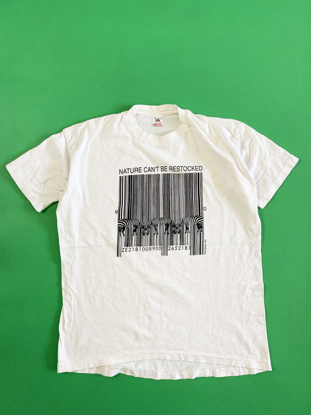 90s NATURE CAN'T BE RESTOCKED Tシャツ XL