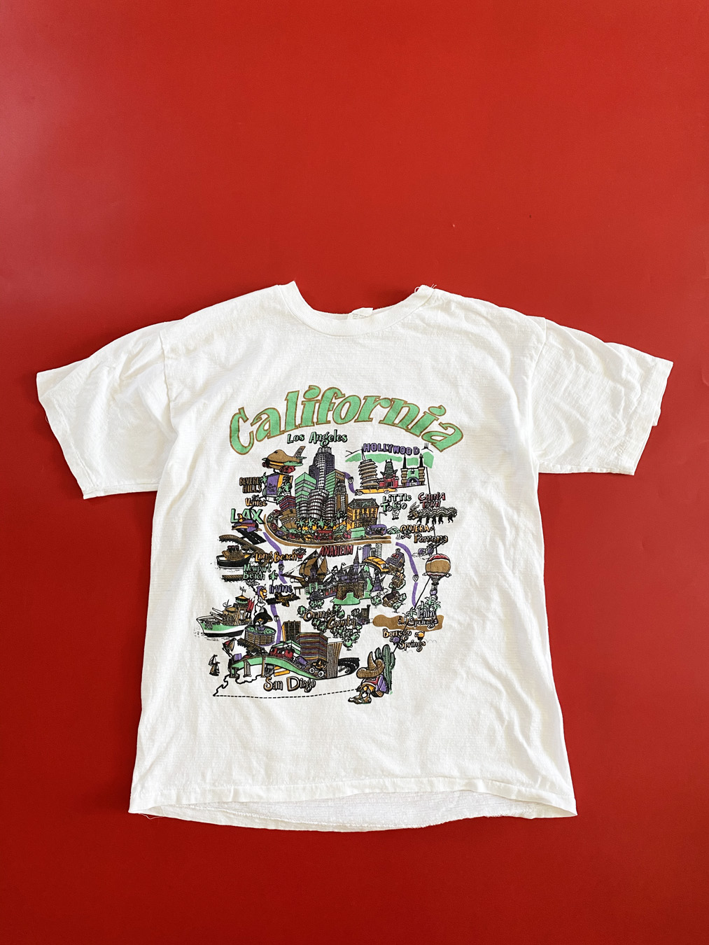 90s California Cities Lay Out T-Shirt - 5 Star Vintage