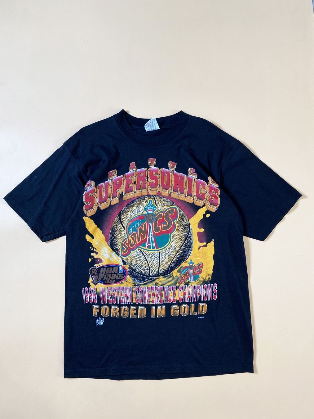 Seattle Sonics Supersonics 1995 96 Champion Shooting Shirt 