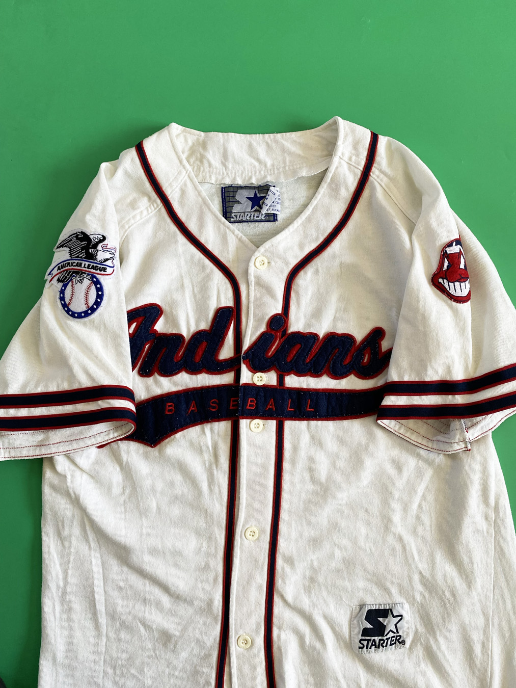 indians jersey patch