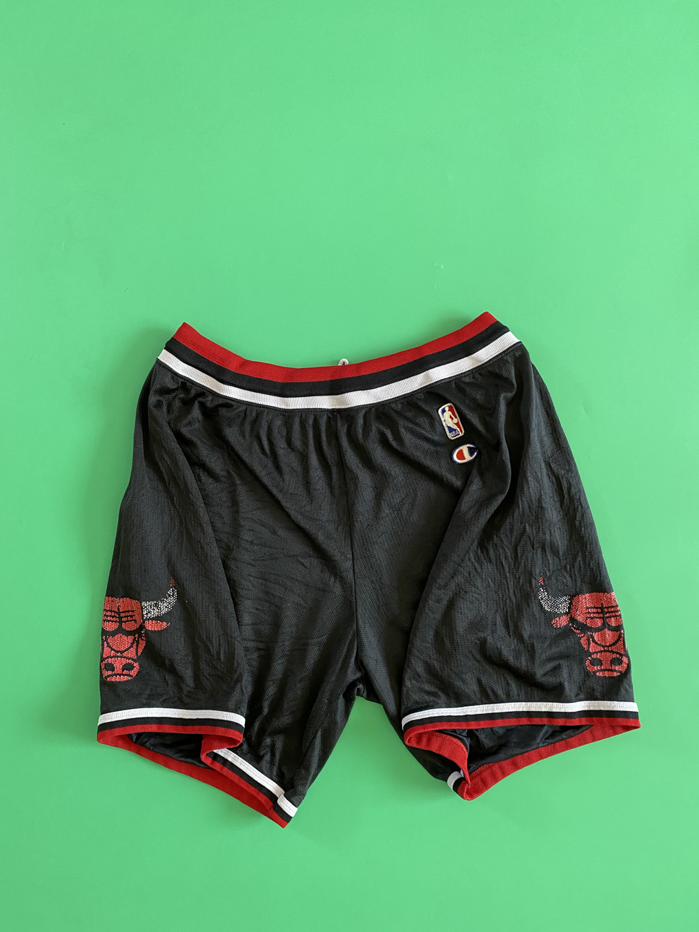 Chicago Bulls Vintage 90s Champion Black Basketball Shorts 