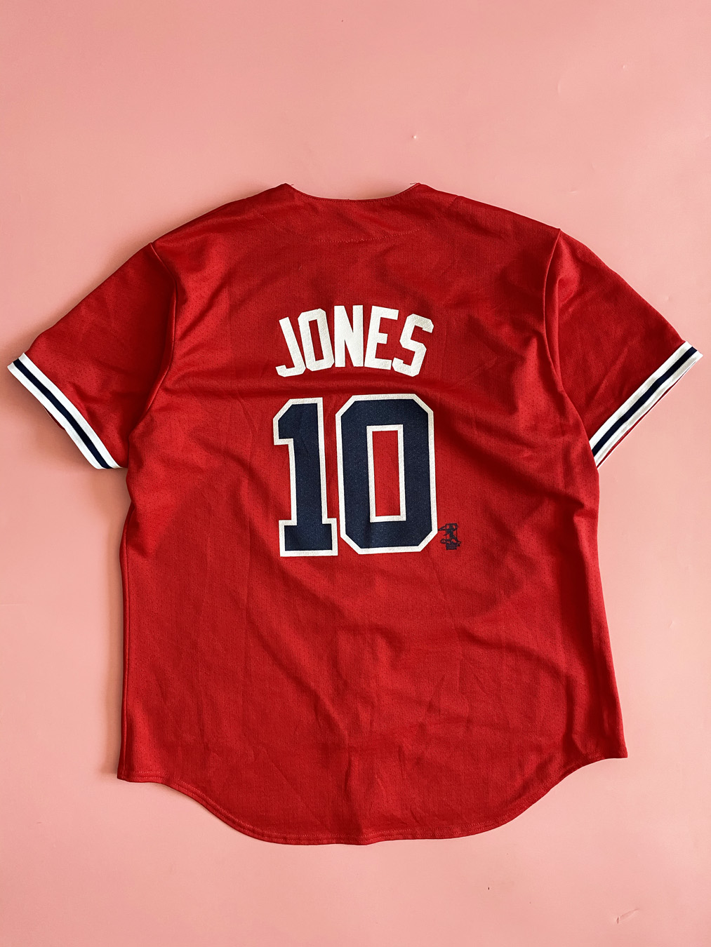 Chipper Jones Majestic Jersey Atlanta Braves - Tarks Tees