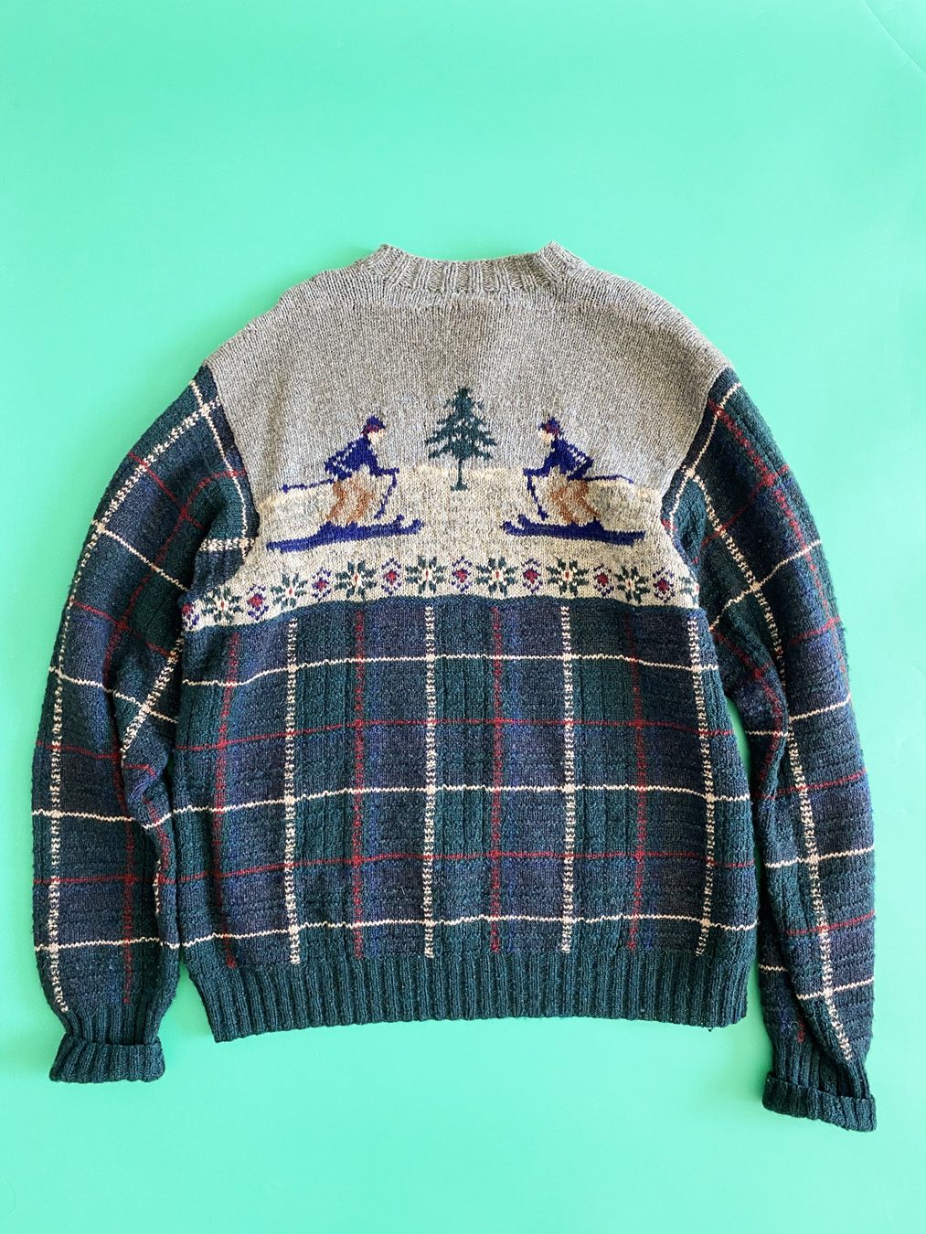 90s Polo Ralph Lauren Hand Knit Wool Ski Sweater