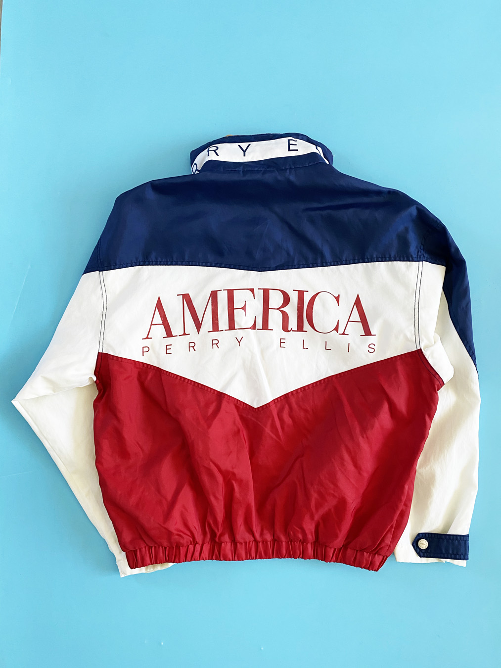Perry Ellis | Jackets & Coats | Perry Ellis America Mens Jacket Full Front  Zipper Standup Collar | Poshmark