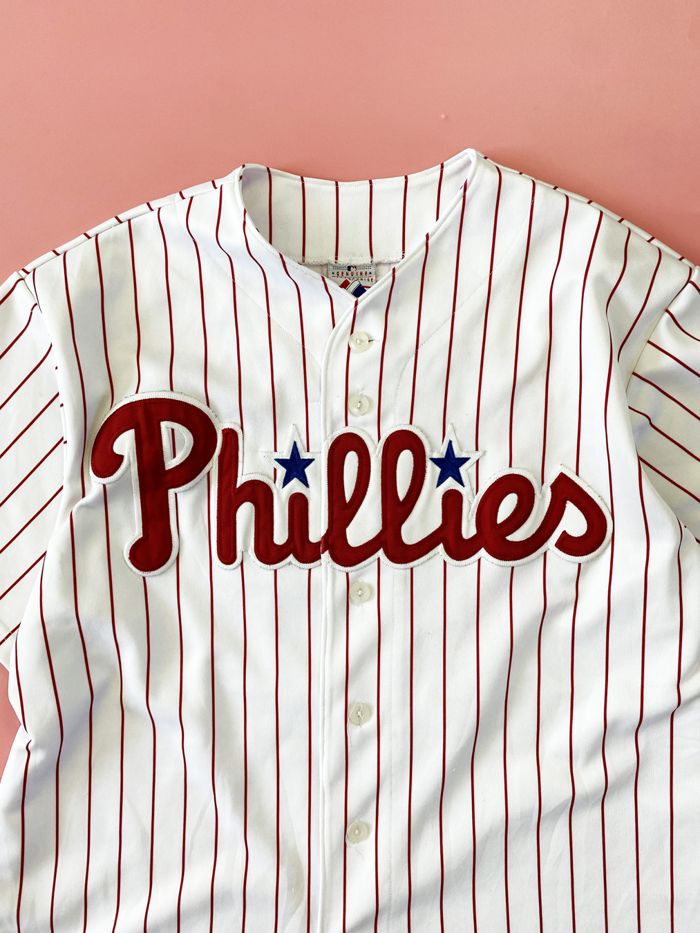 Jimmy Rollins Philadelphia Phillies Pinstriped Jersey - 5 Star Vintage