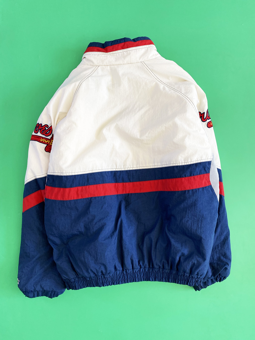 90s Atlanta Braves Starter Puffy Windbreaker Jacket - 5 Star Vintage