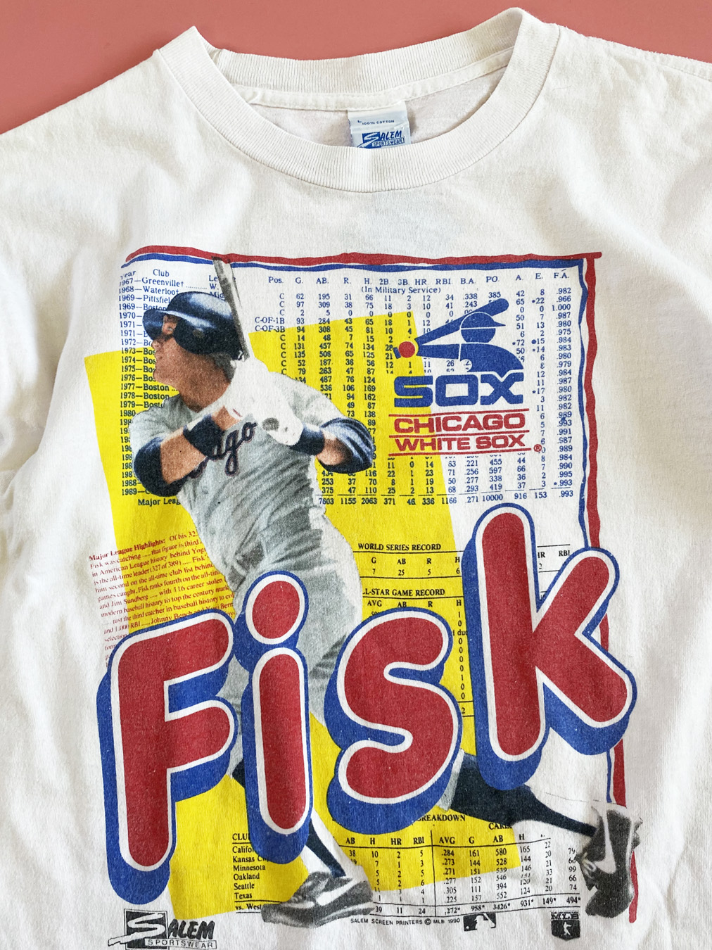 90 Carlton Fisk White Sox Salem T-Shirt