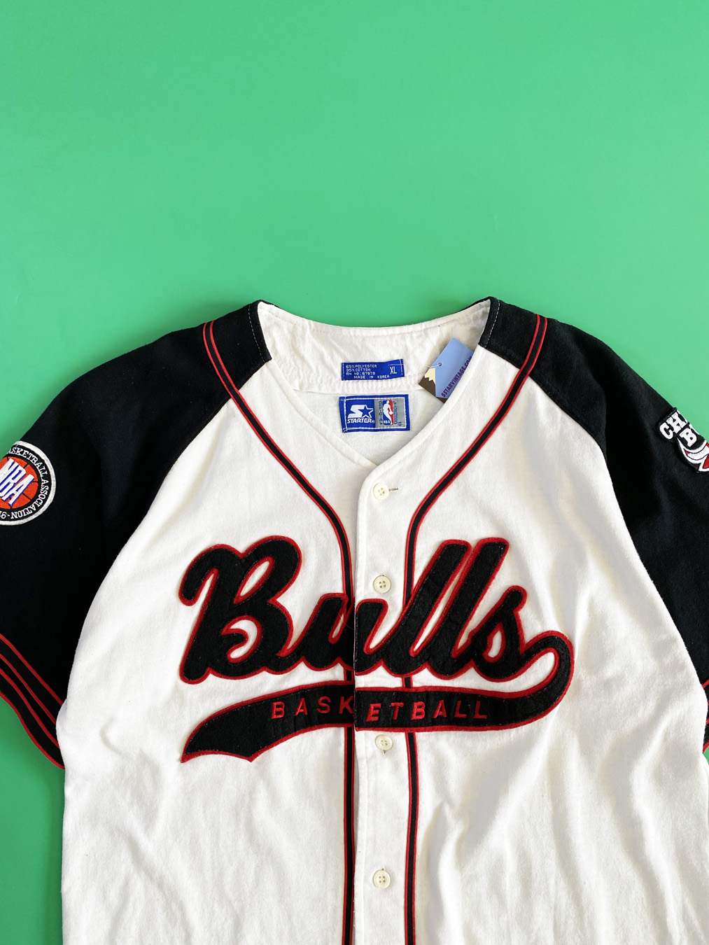 Vintage Bulls Baseball Starter Jersey 
