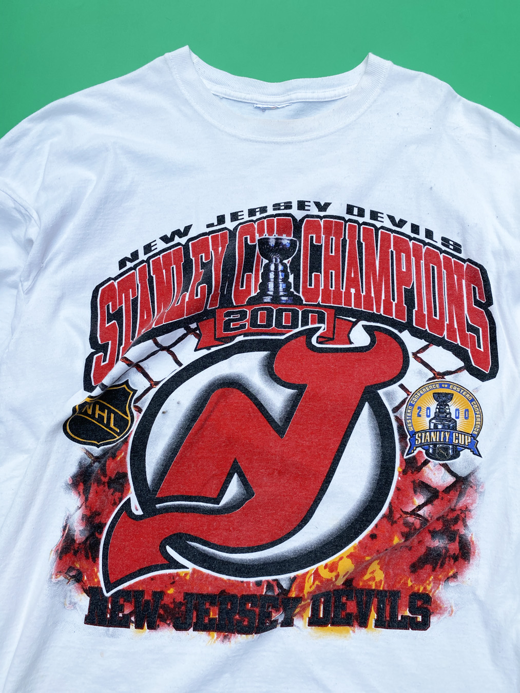 Buy Vintage 2000 Deadstock New Jersey Devils Stanley Cup Tee