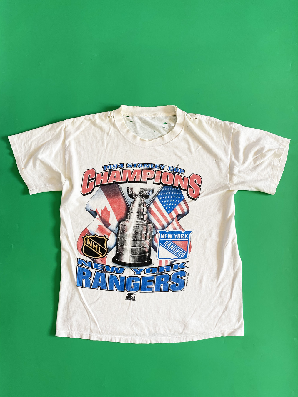 Vintage 1994 New York Rangers Stanley Cup Champions T-Shirt, 90s