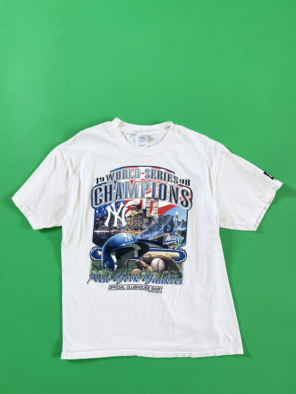 New York Yankees Homage 1998 World Series Champions Tri-Blend T-Shirt - Navy