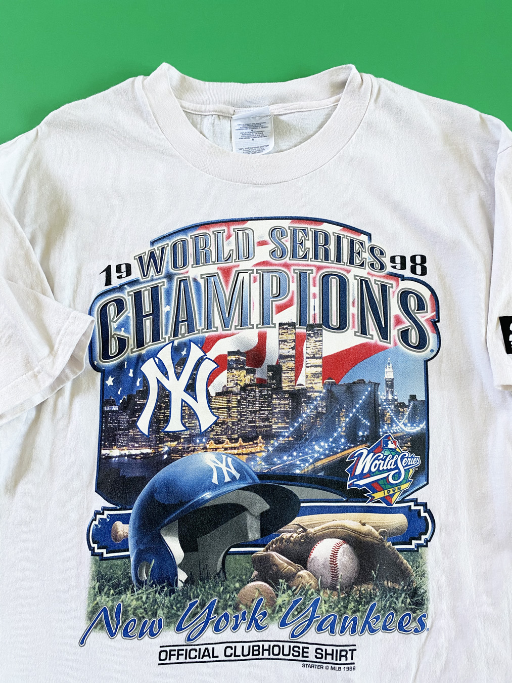 1998 NY Yankees Starter World Series Champions T-Shirt - 5 Star