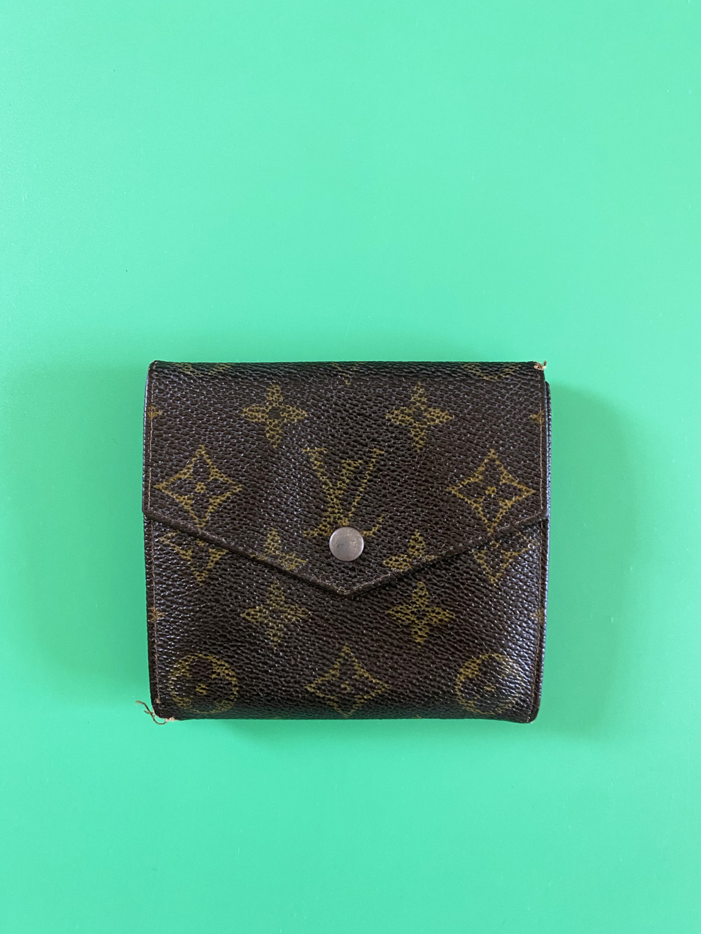 Louis Vuitton, Bags, Auth Vintage Beat Up Louis Vuitton Snap Wallet